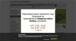 Desktop Screenshot of gyogyaszatiszakbolt.hu